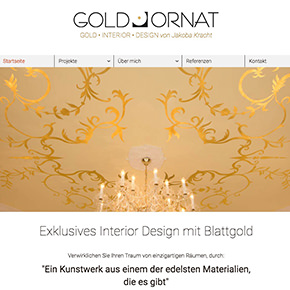 Webdesign für Goldornat Jakoba Kracht